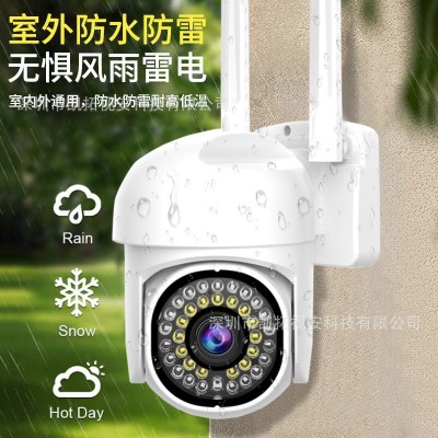 跨境A13全景高清摄像头室外无线wifi监控摄像头壁挂式云台360度摄图5