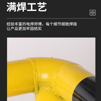 源头厂家消防栓护栏 消防设施隔离栏 钢管挡车器四方安全栏有现货图2