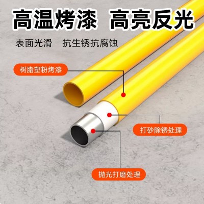 源头厂家消防栓护栏 消防设施隔离栏 钢管挡车器四方安全栏有现货图3