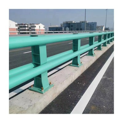 河道防撞护栏 Q235碳钢桥梁防撞护栏 公路设施立交桥高架防撞护栏图5