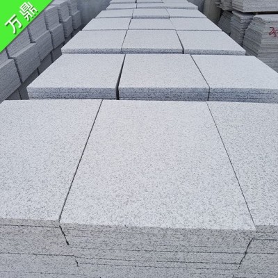 花岗岩园林芝麻灰地砖芝麻白火烧板石材抛光面图5