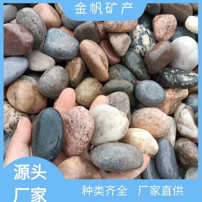 五彩豆石 地暖回填 化工填充 别墅装饰黑色鹅卵石 雨花石图5