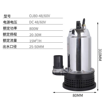 厂家直销大两寸直流潜水泵家用农用电瓶车电动车船用抽水机自吸泵图3