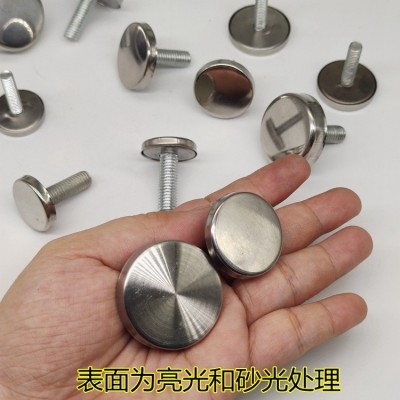 不锈钢装饰镜钉淋浴房玻璃移门拉手头配件把手固定螺丝帽广告钉图3