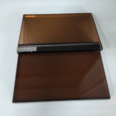 茶色玻璃 茶色钢化玻璃 棕玻 棕色玻璃 磨边钢化 按图磨边图2