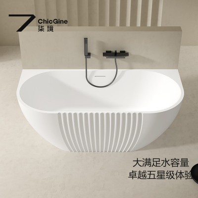 境柒双人亚克力浴缸现代简约家用酒店网红民宿一体浴盆源头工厂图3