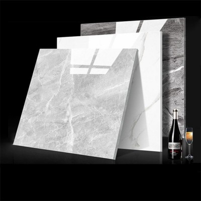 广东佛山灰色通体大理石瓷砖800x800客厅地板砖工程防滑地砖80x80