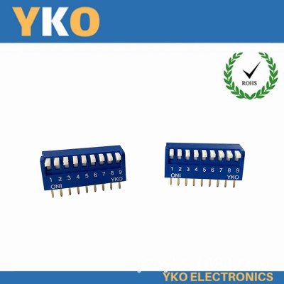 YKO原装拨码开关YJC8P9P琴键式测拨直插开关高品质厂家直供图3