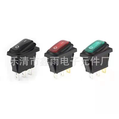 KCD3防水船型开关 防水带灯翘板开关 连体 12v 电源开关图3