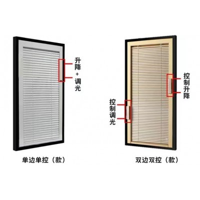 磁控双玻百叶安装窗框内百叶内置防尘防水免清洗密封状态不进雾气图3