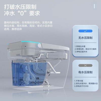 厂家批发智能马桶泡沫盾全自动家用酒店工程多功能无水压限制坐便图3