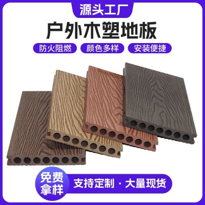 批发PE户外木塑地板二代共挤木地板园林栈道广场庭院露台地板图2