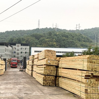 重庆户外防腐木 圆柱碳化木樟子松 厂家 预定 安装 维护 施工图4