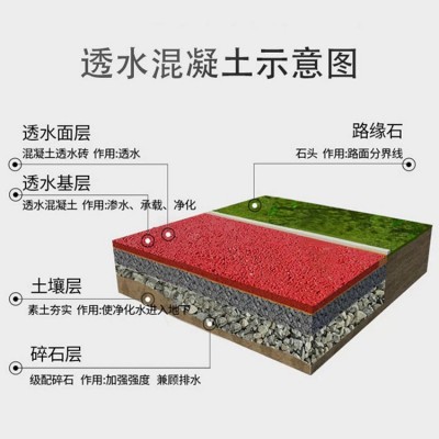 透水混凝土 园林景观道路生态透 水地坪材料 胶结料 万树地坪罩面剂图3