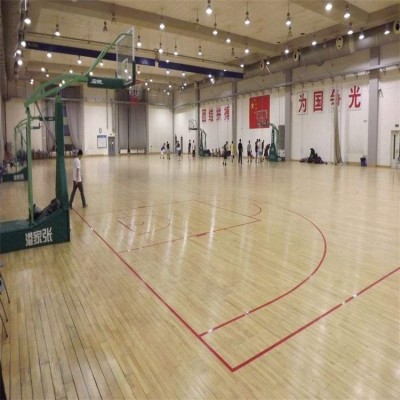 篮球馆木地板 运动专用球馆A级单龙骨结构地板 专业运动地面图3