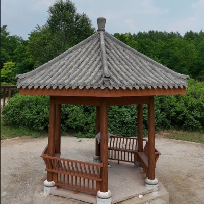 古建凉亭 景观防腐木亭子 巧艺阁景区仿古建筑图2