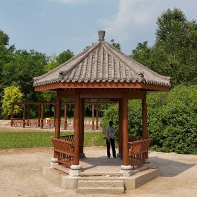 古建凉亭 景观防腐木亭子 巧艺阁景区仿古建筑图3