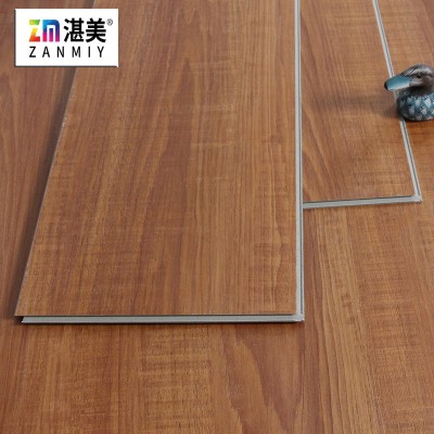 厂家自贴spc锁扣地板3.6mm木纹塑胶地板pvc地板卡扣式石塑地板革图4