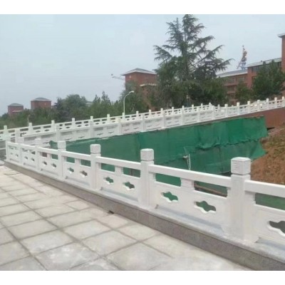 中式浮雕花岗岩石栏杆 景区公园装饰防护石雕栏杆图5