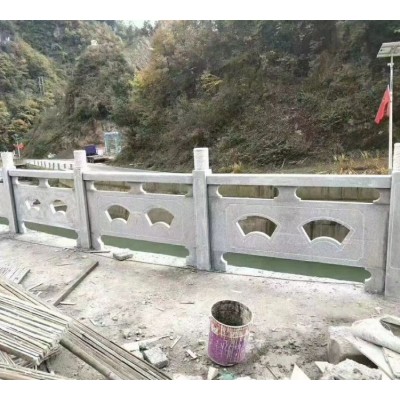 中式浮雕花岗岩石栏杆 景区公园装饰防护石雕栏杆图2