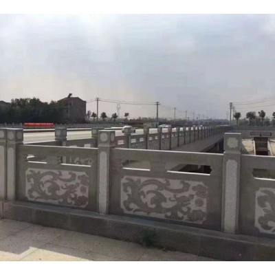 中式浮雕花岗岩石栏杆 景区公园装饰防护石雕栏杆图4