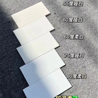 佛山瓷砖天鹅绒柔光超白坯奶白色咖色瓷砖600X1200微水泥瓷砖地砖图4