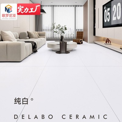 佛山瓷砖超白胚750x1500素色全瓷通体天鹅绒柔光质感奶油风地砖图3