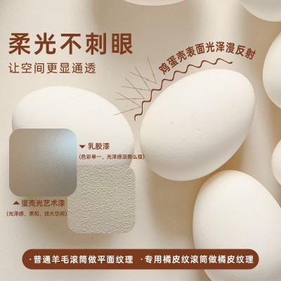蛋壳光内墙面漆包工包料艺术涂料施工工艺简单超高耐擦洗生产厂家图3