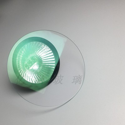 AR增透镀膜玻璃 摄像头高透光学玻璃 防雾防水玻璃加工定 制绿色图3