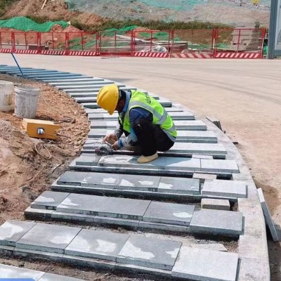 异型石S型路沿石 路边石倒角花岗岩花坛石弧形马路牙石 批发图4