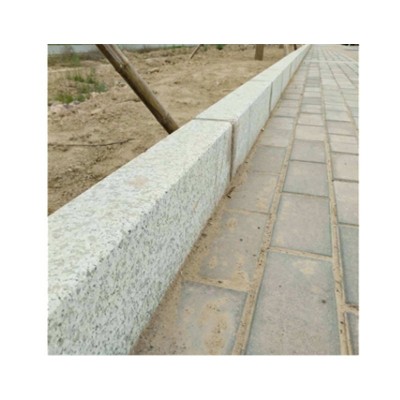芝麻白路沿石 现货石材道路建筑路边石公园路边大理石路缘石厂家图5