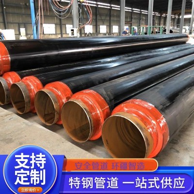 聚氨酯保温钢管100/150/600供热暖气预制直埋供暖镀锌无缝管道图4