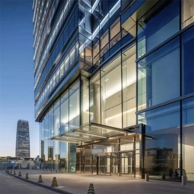 点式建筑室内玻璃幕墙楼宇外立面明边框5mm-19mm厚度可选图2