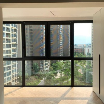 【江苏扬州市家庭装修换窗】万增门窗宽轨层双中空铝合金封装阳台图4