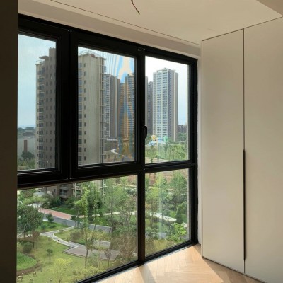 【江苏扬州市家庭装修换窗】万增门窗宽轨层双中空铝合金封装阳台图3