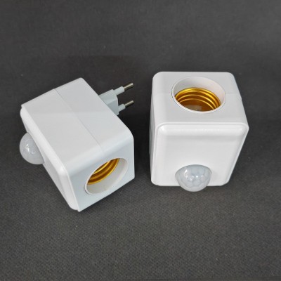 壁插式LED人体红外感应灯头智能延时开关座酒店走廊过道母婴家用图2