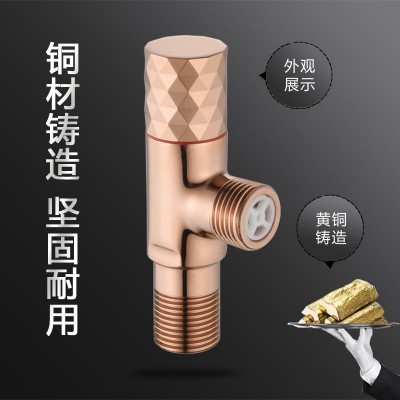 新款57铜卫生间浴室热水器角阀 全铜高温退火防爆金钻角阀批发图4