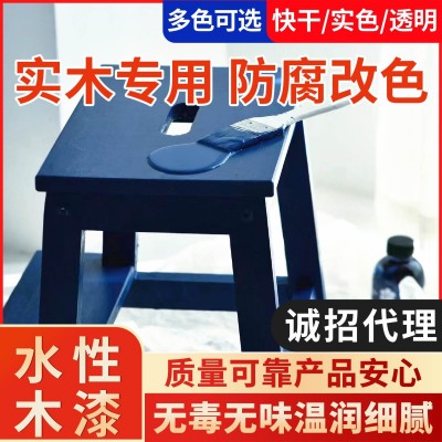 水性漆门窗实木翻新木器漆旧家具地板净味透明清漆实木防腐木蜡油图2