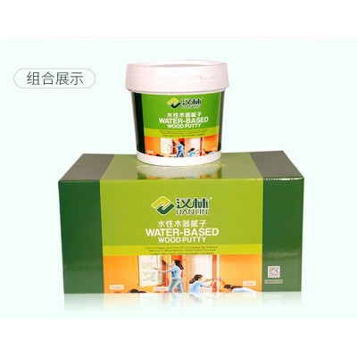汉林水性透明腻子厂家直销，水性透明家具原子灰，木器填缝修补剂图4
