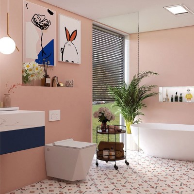 米白纯素色600x1200柔光墙砖600x600牛油果橄榄绿杏色卫生间瓷砖图4