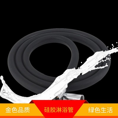 批发彩色万向浴室浴缸淋浴硅胶淋浴管家装隔热可任意弯曲图2