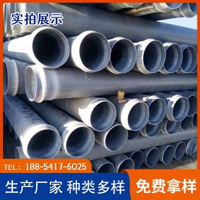 大口径低压排水管0.4MPa灰色埋地喷灌管 实壁管PVC-U供水排灌管图2