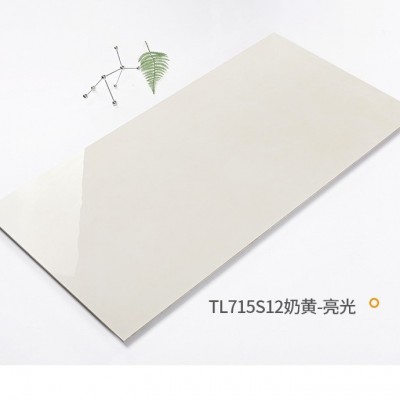 亮光奶油黄瓷砖800x800客厅地板砖750x1500防滑地砖柔光天鹅绒图4