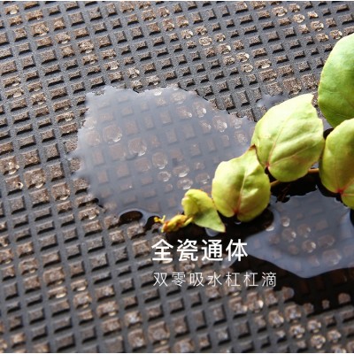 600/800纯黑纯白抛光砖 黑白客厅餐厅亮光地砖厨房商场瓷砖图3