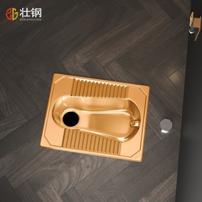 304不锈钢蹲坑水箱一体公共厕所蹲便器防臭家用卫生间酒吧大便器图3