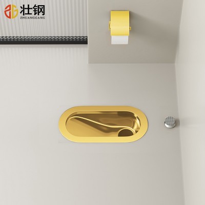 壮钢不锈钢蹲便器水箱整套小户型尺寸卫生间儿童蹲坑式大便器便池图2