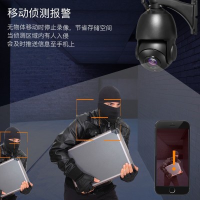 跨境WIFI监控摄像头无线手机远程监控器家用户外高清球机对讲2MP图3