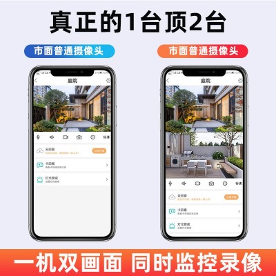 枪球联动双镜头监控器远程家用360度室外连手机4G高清监控摄像头图5