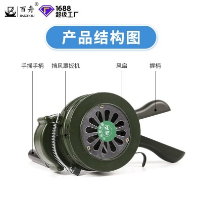 批发手摇报警器停电消防演习报警器便携式防汛警报器手动警报器图2