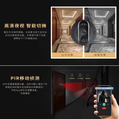 涂鸦智能高清手机监控猫眼无线可视门铃WiFi电子对讲家用安全防护图3
